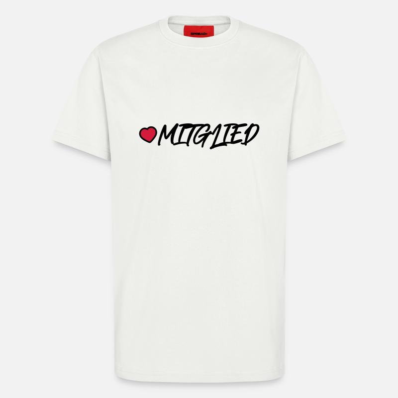 Mitglied Herz - T-Shirt - made by SPREAD - OFF WHITE