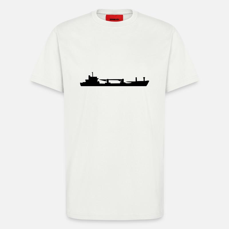 Frachtschiff, Cargo Ship - T-Shirt - made by SPREAD - OFF WHITE