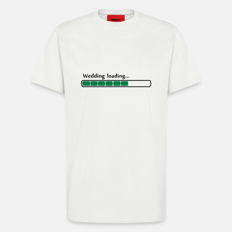 wedding loading 80% - T-Shirt - made by SPREAD - OFF WHITE
