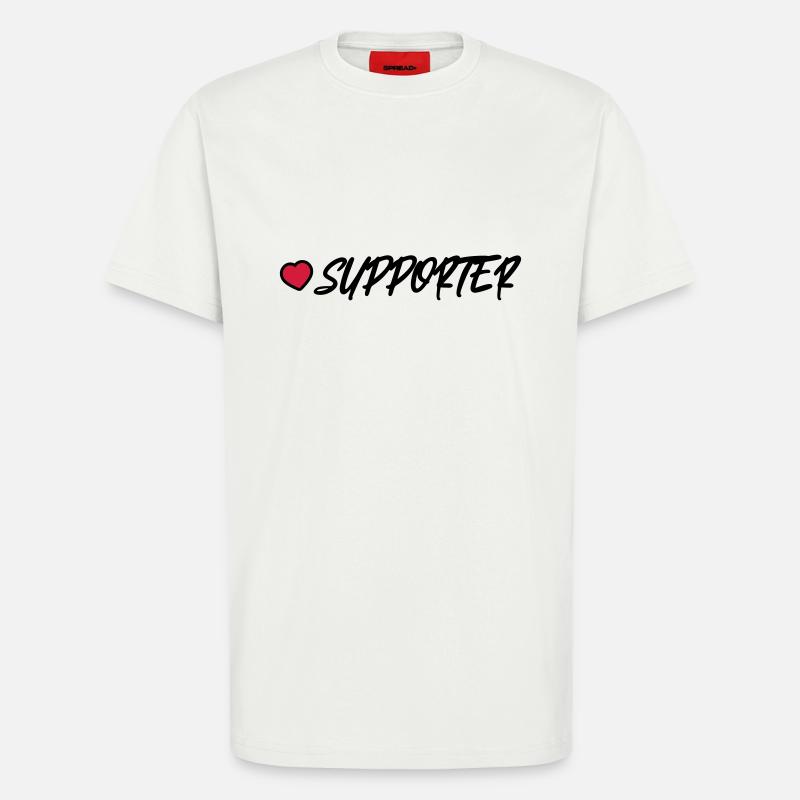 Supporter Herz - T-Shirt - made by SPREAD - OFF WHITE
