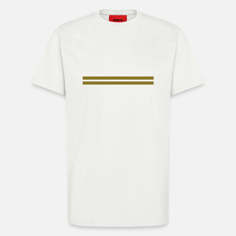 line - T-shirt bio décontracté fabriqué en UE - OFF WHITE