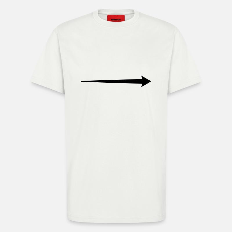 Pfeil Motiv - T-Shirt - made by SPREAD - OFF WHITE