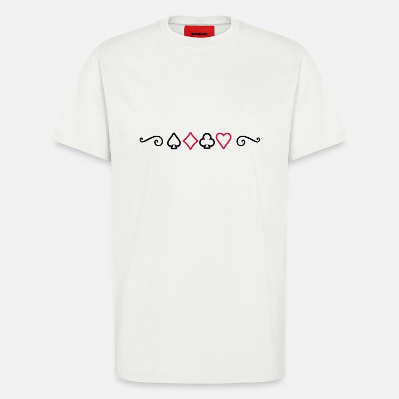 Poker Symbol - T-Shirt - made by SPREAD - OFF WHITE