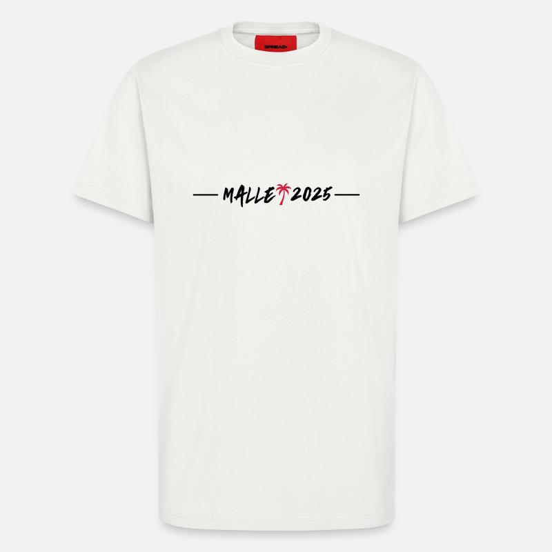 Malle 2025 - T-shirt bio décontracté fabriqué en UE - OFF WHITE