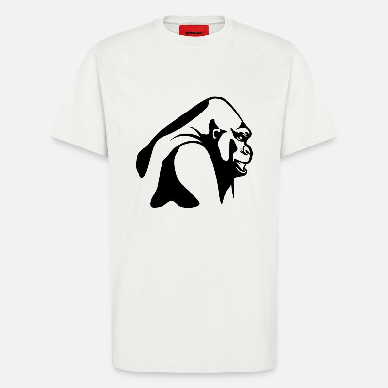 affe gorilla - T-Shirt - made by SPREAD - OFF WHITE
