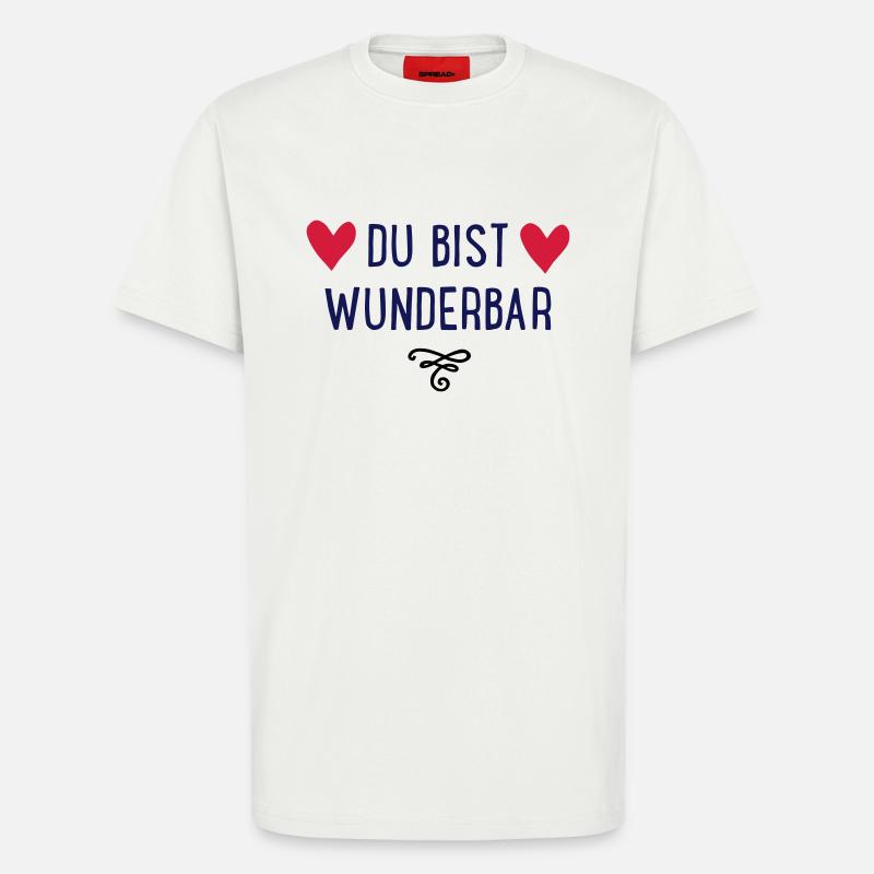 Du bist wunderbar - T-Shirt - made by SPREAD - OFF WHITE