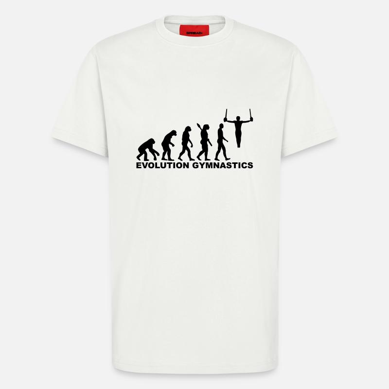 Evolution Gymnastics - T-shirt bio décontracté fabriqué en UE - OFF WHITE