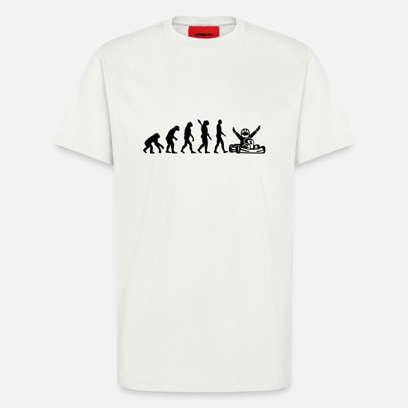 Evolution Kart - T-Shirt - made by SPREAD - OFF WHITE