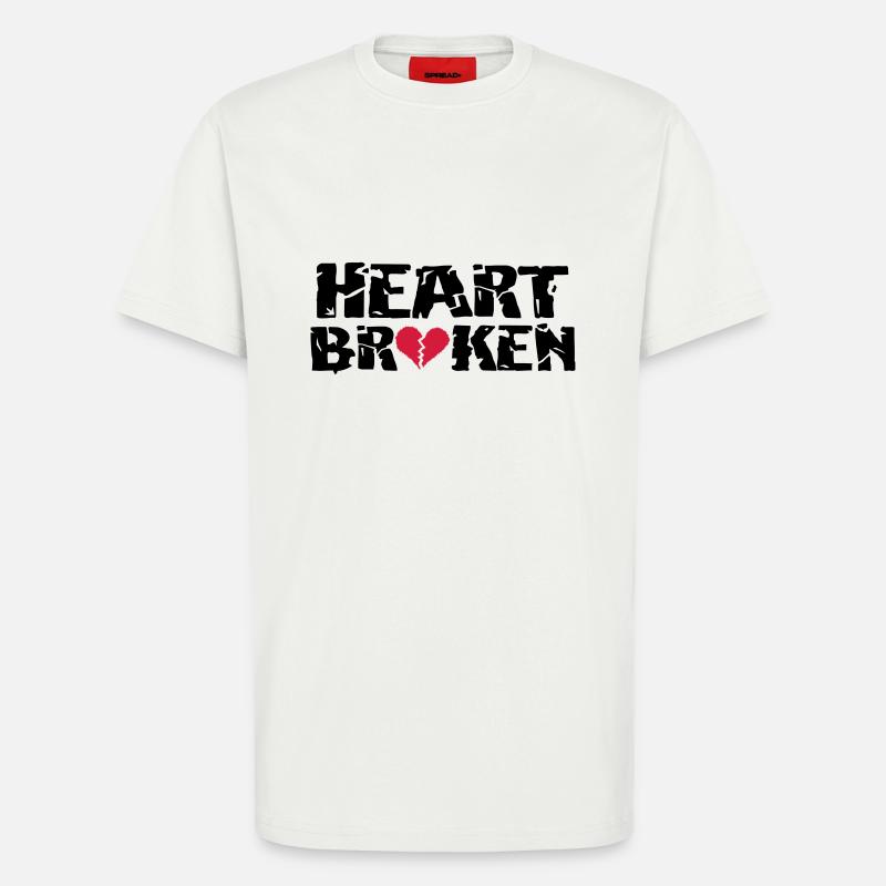 Herz <3Broken - T-Shirt - made by SPREAD - OFF WHITE