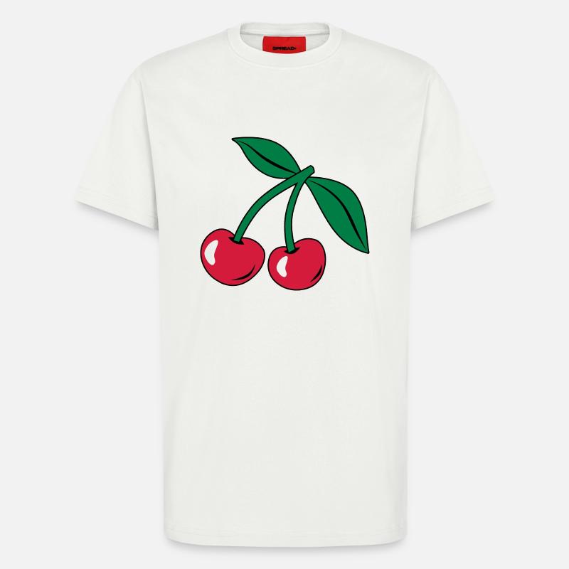 Kirsche - T-Shirt - made by SPREAD - OFF WHITE