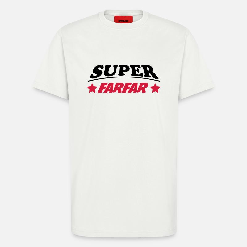Super farfar 111 - T-shirt bio décontracté fabriqué en UE - OFF WHITE
