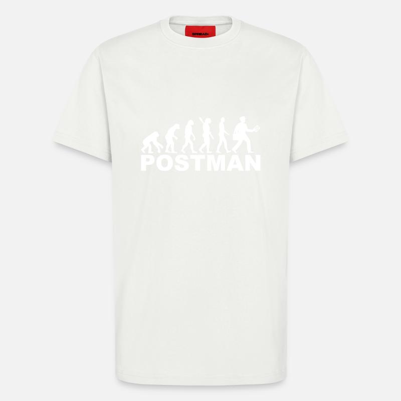 Evolution postman - T-Shirt - made by SPREAD - OFF WHITE