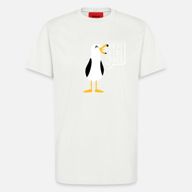 Seagull / Seagull (3c) - T-shirt bio décontracté fabriqué en UE - OFF WHITE