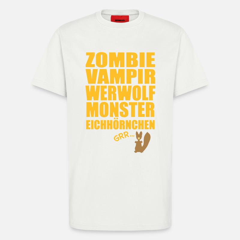 Monster Eichhörnchen - T-Shirt - made by SPREAD - OFF WHITE