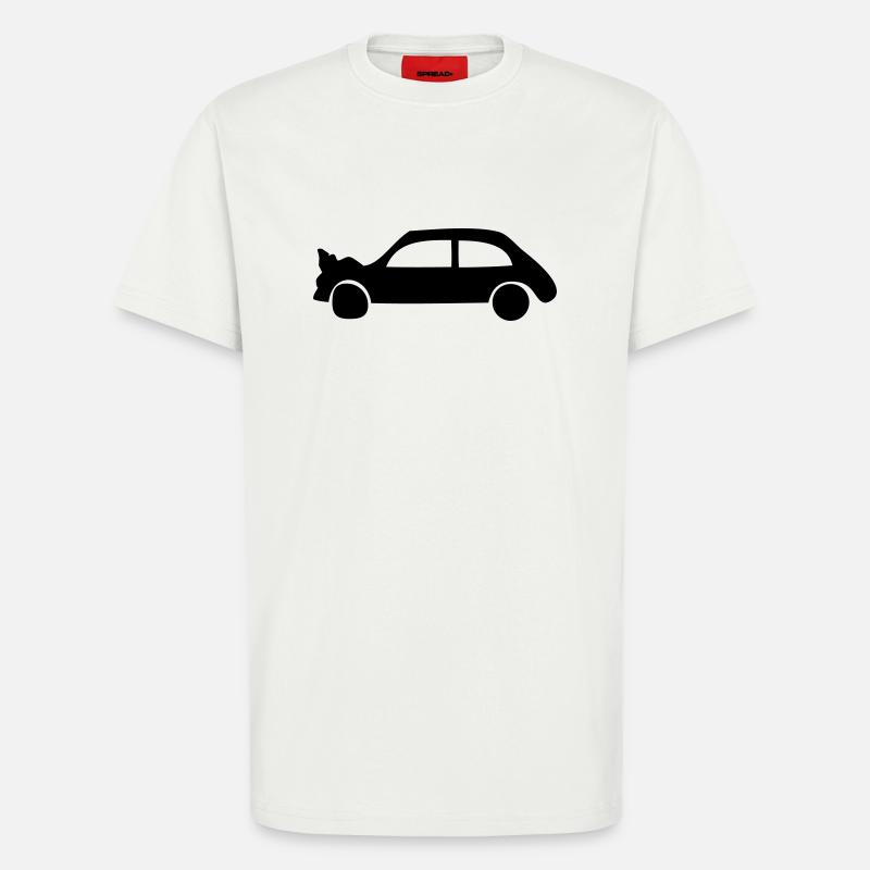 Crash Auto - Unfall - T-Shirt - made by SPREAD - OFF WHITE