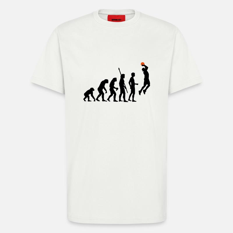 evolution_basketball_b_2c - T-Shirt - made by SPREAD - OFF WHITE