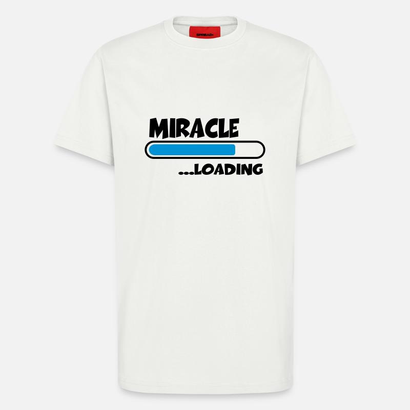 Miracle loading - T-shirt bio décontracté fabriqué en UE - OFF WHITE