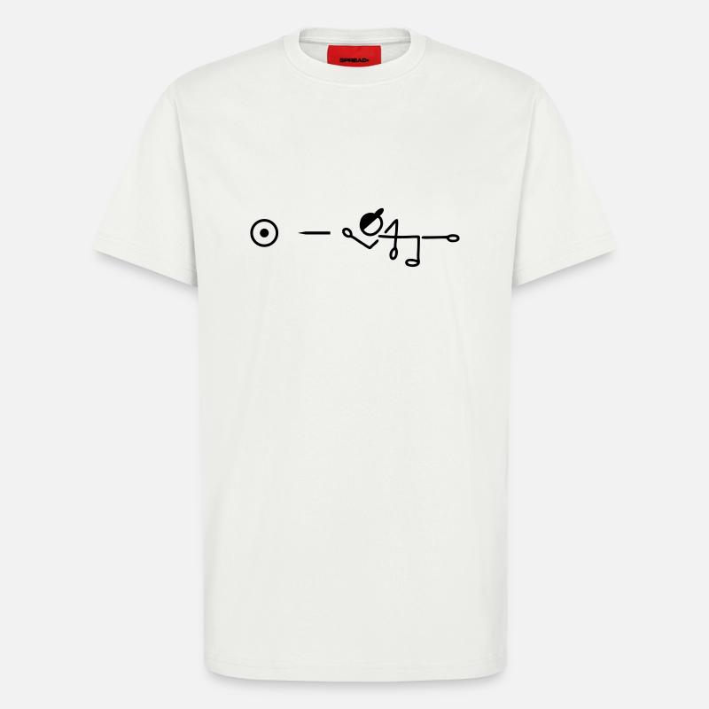 Darts target - T-Shirt - made by SPREAD - OFF WHITE