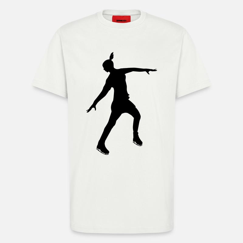 Eiskunstläuferin in stabiler Pose - T-Shirt - made by SPREAD - OFF WHITE