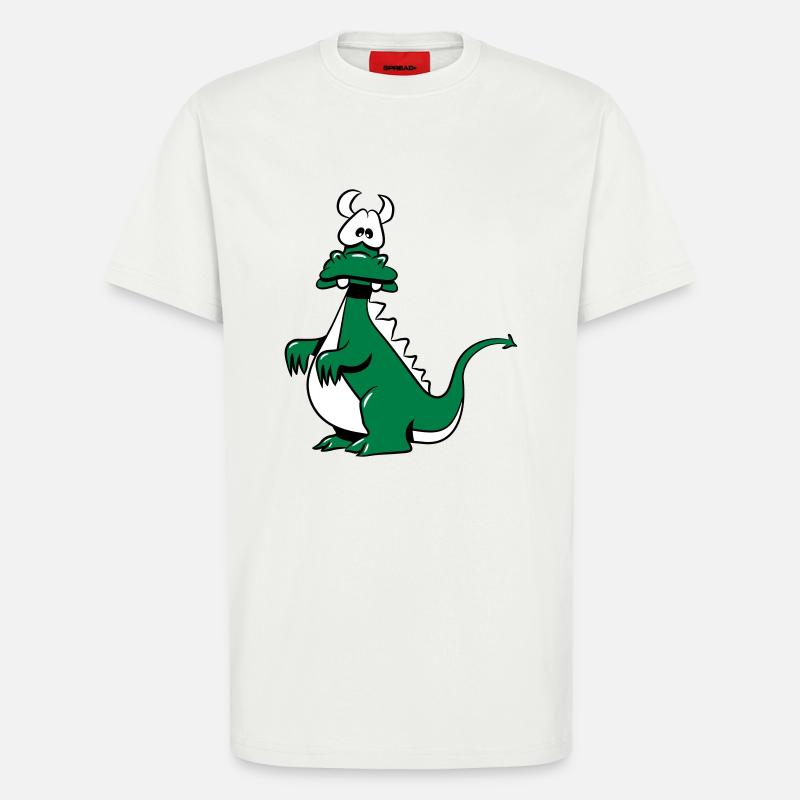 Drachen witzig - T-Shirt - made by SPREAD - OFF WHITE