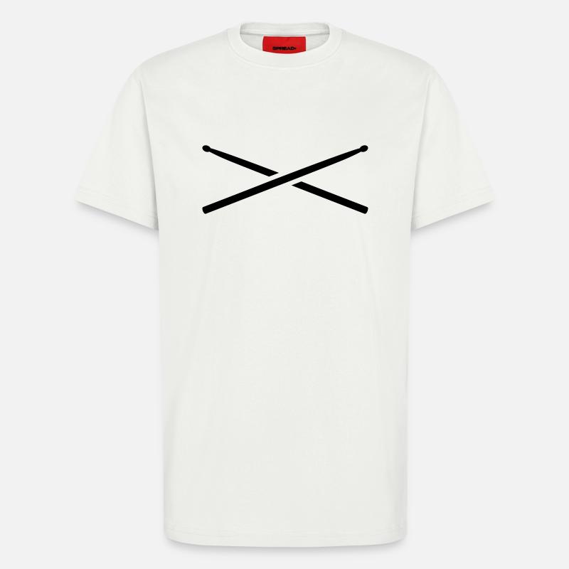 Schlagzeug - T-Shirt - made by SPREAD - OFF WHITE