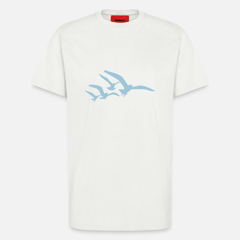 Möwen - T-Shirt - made by SPREAD - OFF WHITE