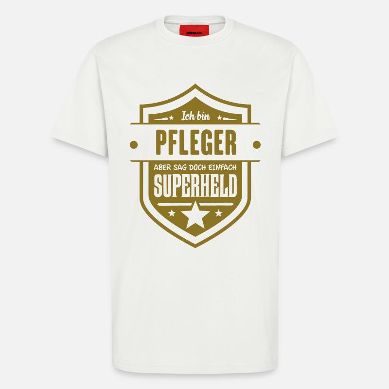 Super Pfleger - T-Shirt - made by SPREAD - OFF WHITE
