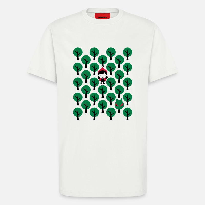 Fairytale - Märchen - Rotkäppchen - Wolf - Grafik - T-Shirt - made by SPREAD - OFF WHITE