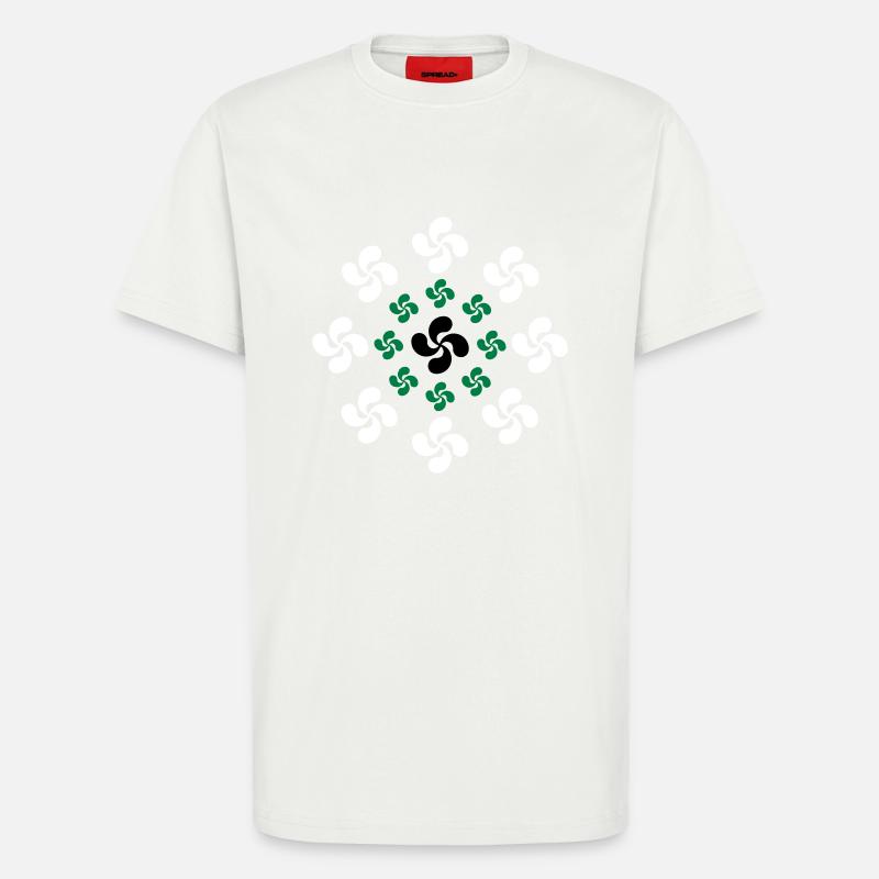 lauburu Baskenquer - T-Shirt - made by SPREAD - OFF WHITE