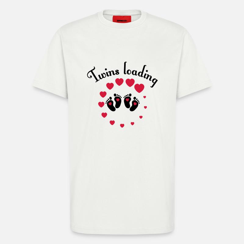 Twins loading - T-Shirt - made by SPREAD - OFF WHITE