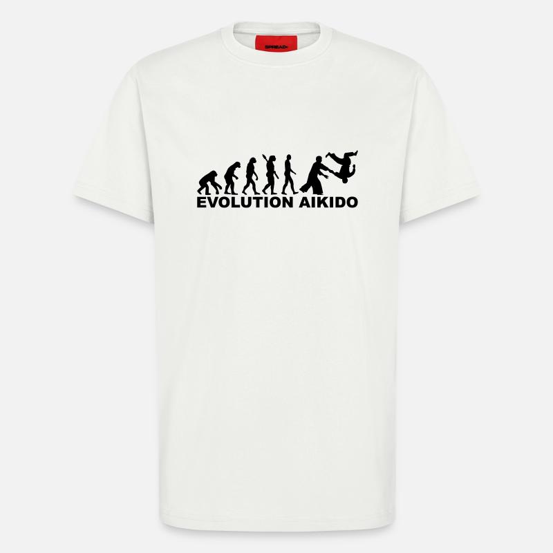 Evolution Aikido - T-Shirt - made by SPREAD - OFF WHITE