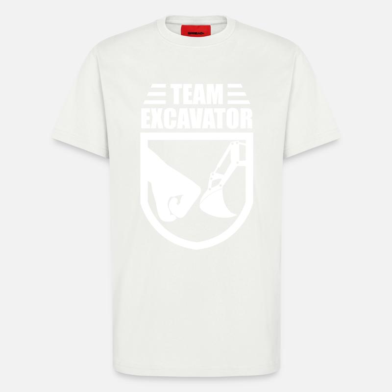 Excavator - T-Shirt - made by SPREAD - OFF WHITE