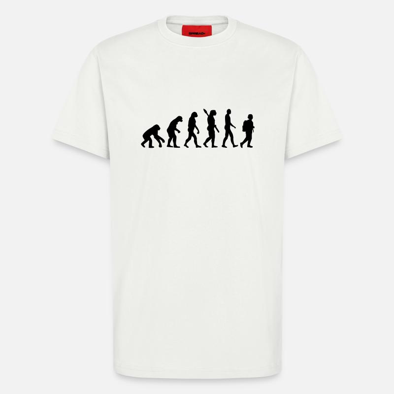 Evolution School - T-Shirt - made by SPREAD - OFF WHITE