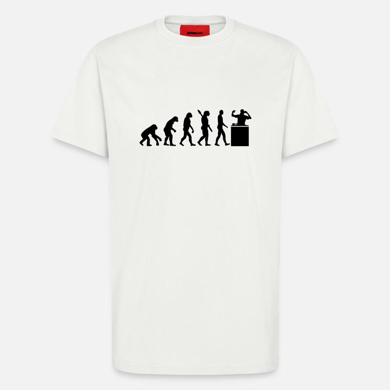 Evolution DJ - T-Shirt - made by SPREAD - OFF WHITE