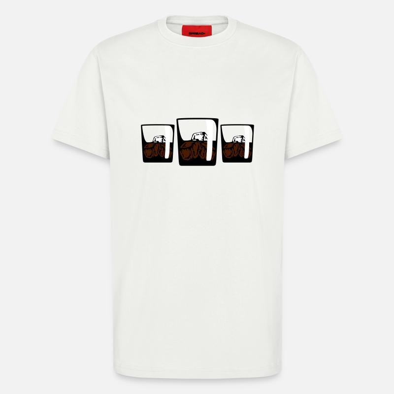 3 Drinks - T-Shirt - made by SPREAD - OFF WHITE