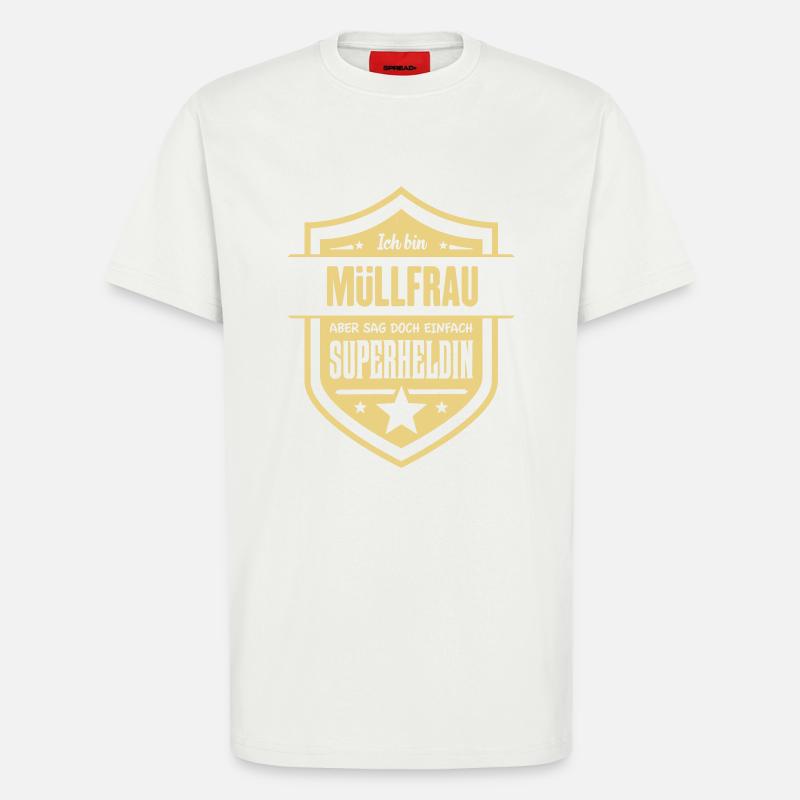 Super Müllfrau - T-Shirt - made by SPREAD - OFF WHITE