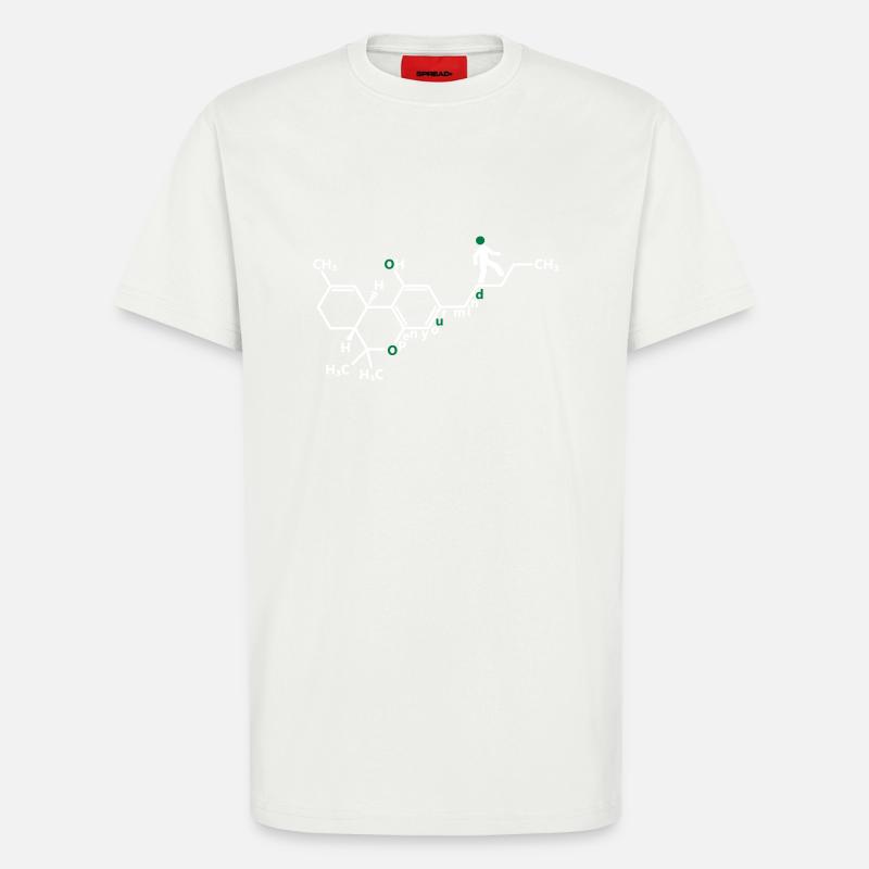 THC molekül - T-Shirt - made by SPREAD - OFF WHITE