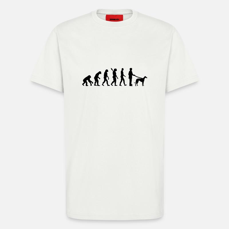 Evolution Greyhound - T-Shirt - made by SPREAD - OFF WHITE
