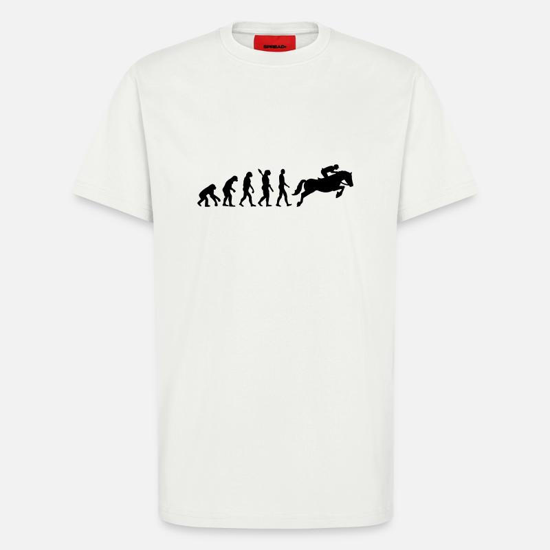 Evolution Show jumping - T-Shirt - made by SPREAD - OFF WHITE