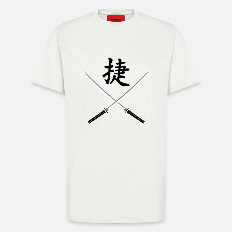 samurai_schwert_victory_3c - T-Shirt - made by SPREAD - OFF WHITE