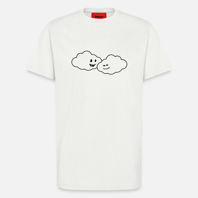 love_clouds - T-Shirt - made by SPREAD - OFF WHITE