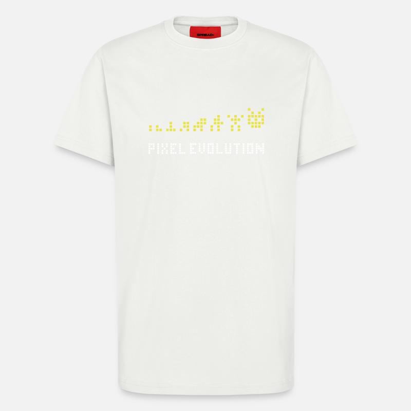 Pixel Evolution - T-Shirt - made by SPREAD - OFF WHITE