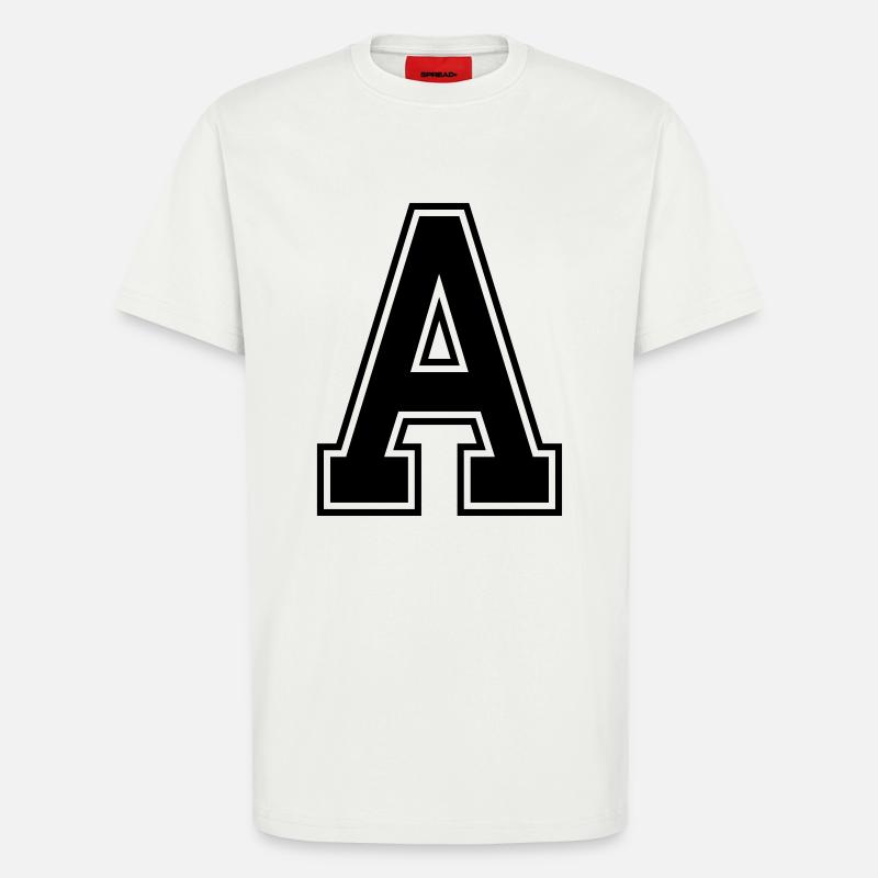 Buchstabe A - T-Shirt - made by SPREAD - OFF WHITE