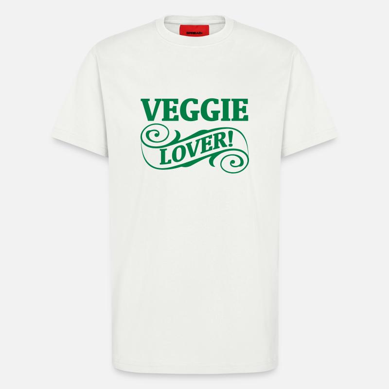 AMATEURS DE LÉGUMES ! - T-shirt bio décontracté fabriqué en UE - OFF WHITE