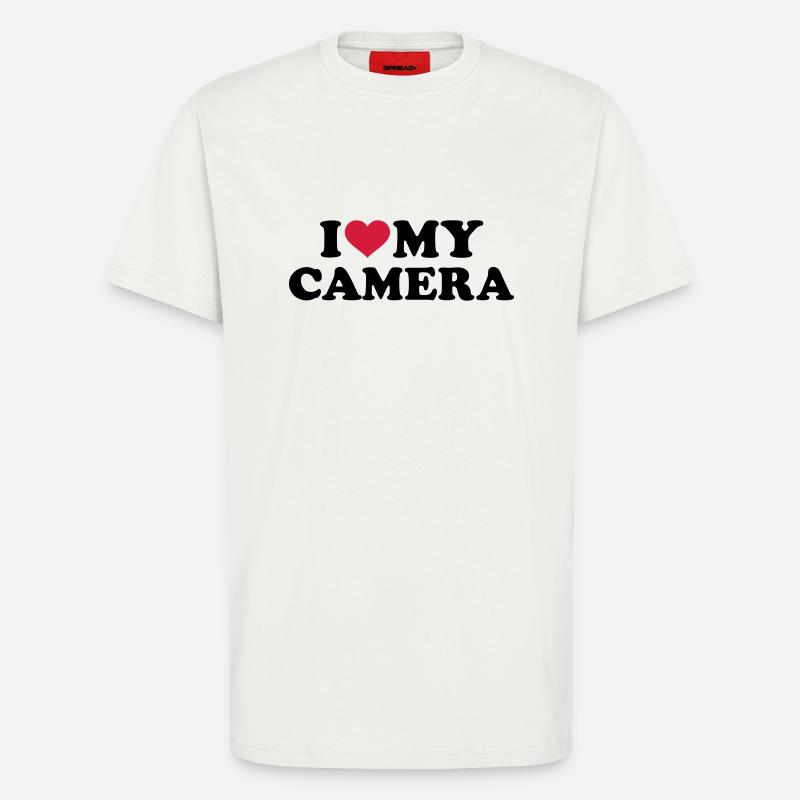 I love my Camera - T-Shirt - made by SPREAD - OFF WHITE