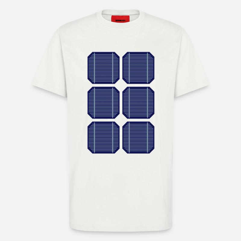 Solarzellen - T-Shirt - made by SPREAD - OFF WHITE