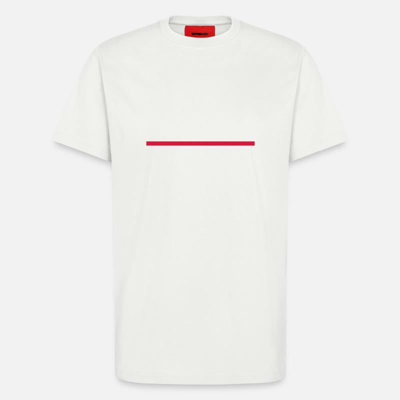 Line - T-shirt bio décontracté fabriqué en UE - OFF WHITE