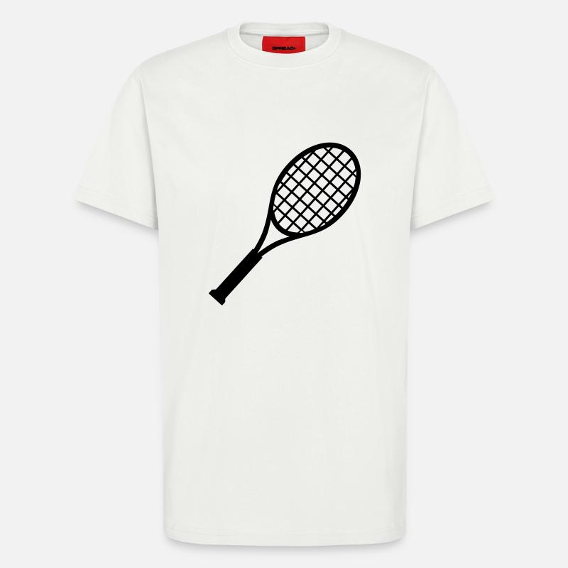 Tennisschläger - T-Shirt - made by SPREAD - OFF WHITE