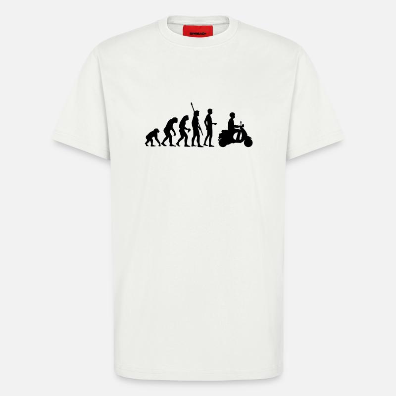 evolution_ - T-Shirt - made by SPREAD - OFF WHITE