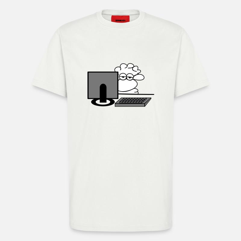 Computer sheep - T-Shirt - made by SPREAD - OFF WHITE